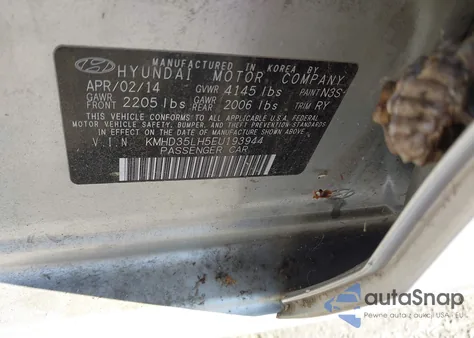 2014 Hyundai Elantra Gt z USA, uszkodzony, nr VIN KMHD35LH5EU193944